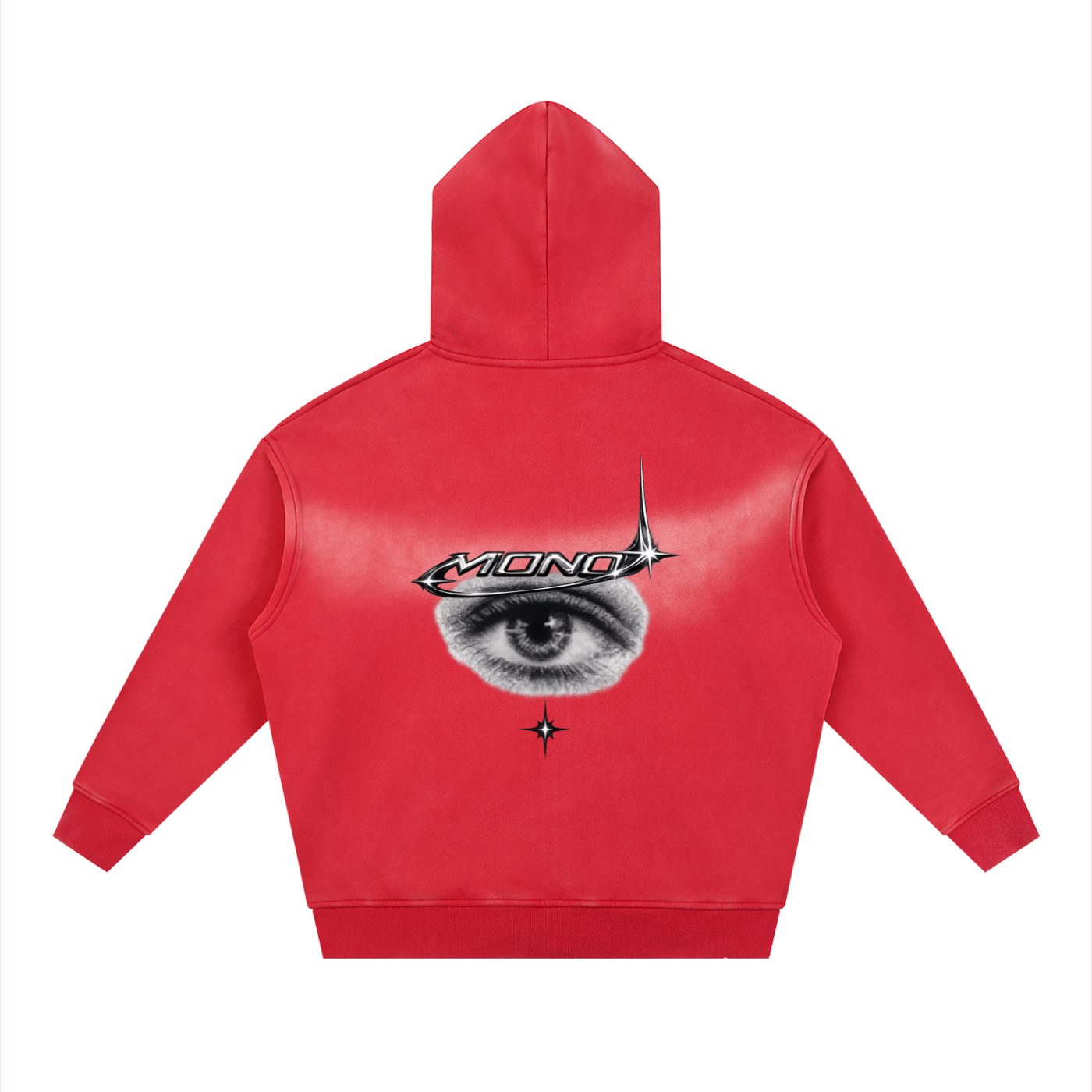 Sunfade Two-way Zipper Boxy Fleece Hoodie