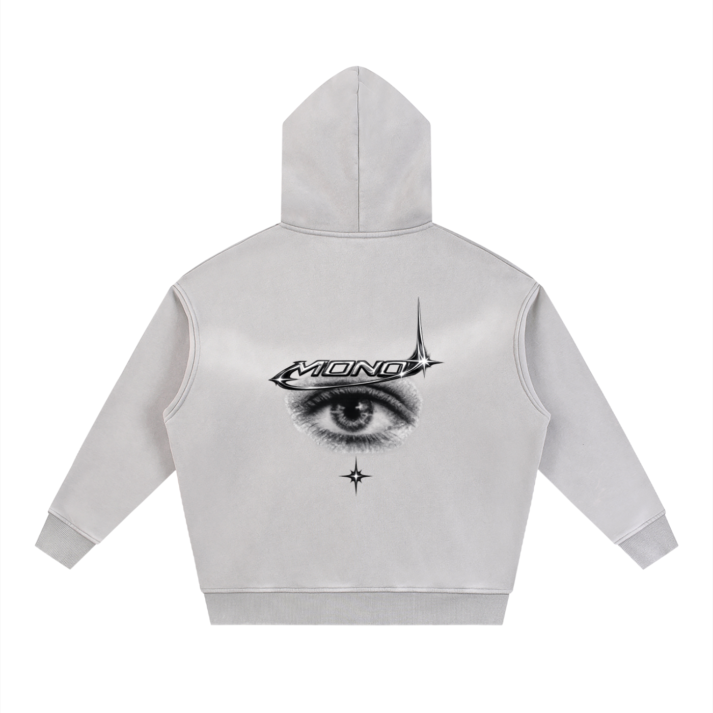 Sunfade Two-way Zipper Boxy Fleece Hoodie