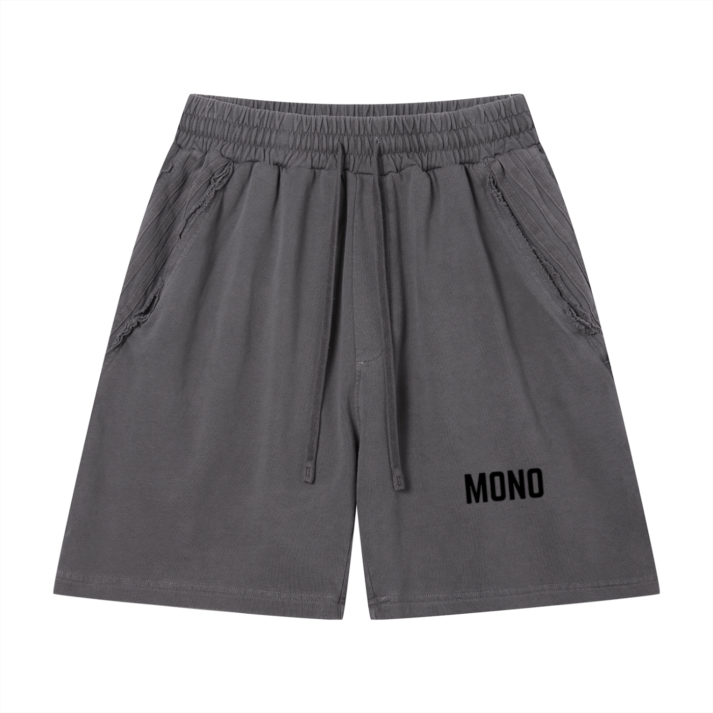 Unisex Vintage Wash Raw Edge Shorts