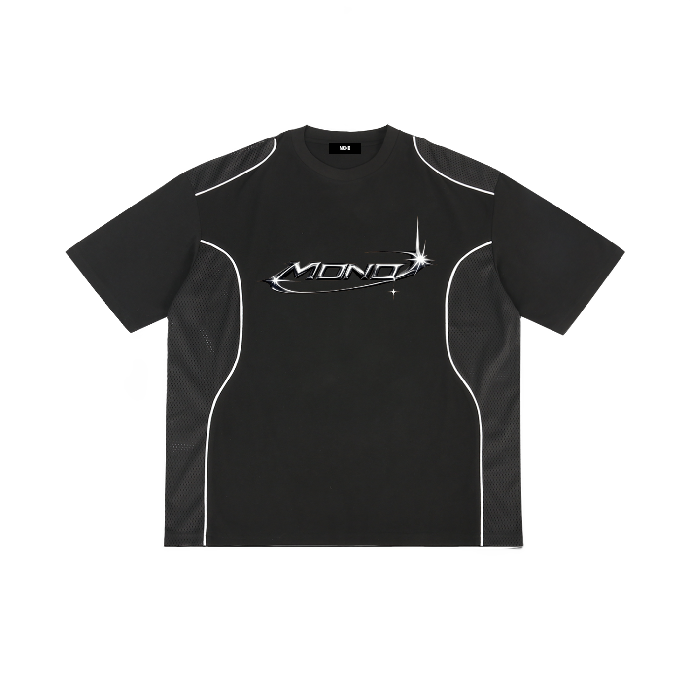 Contrast Piped Panel T-Shirt