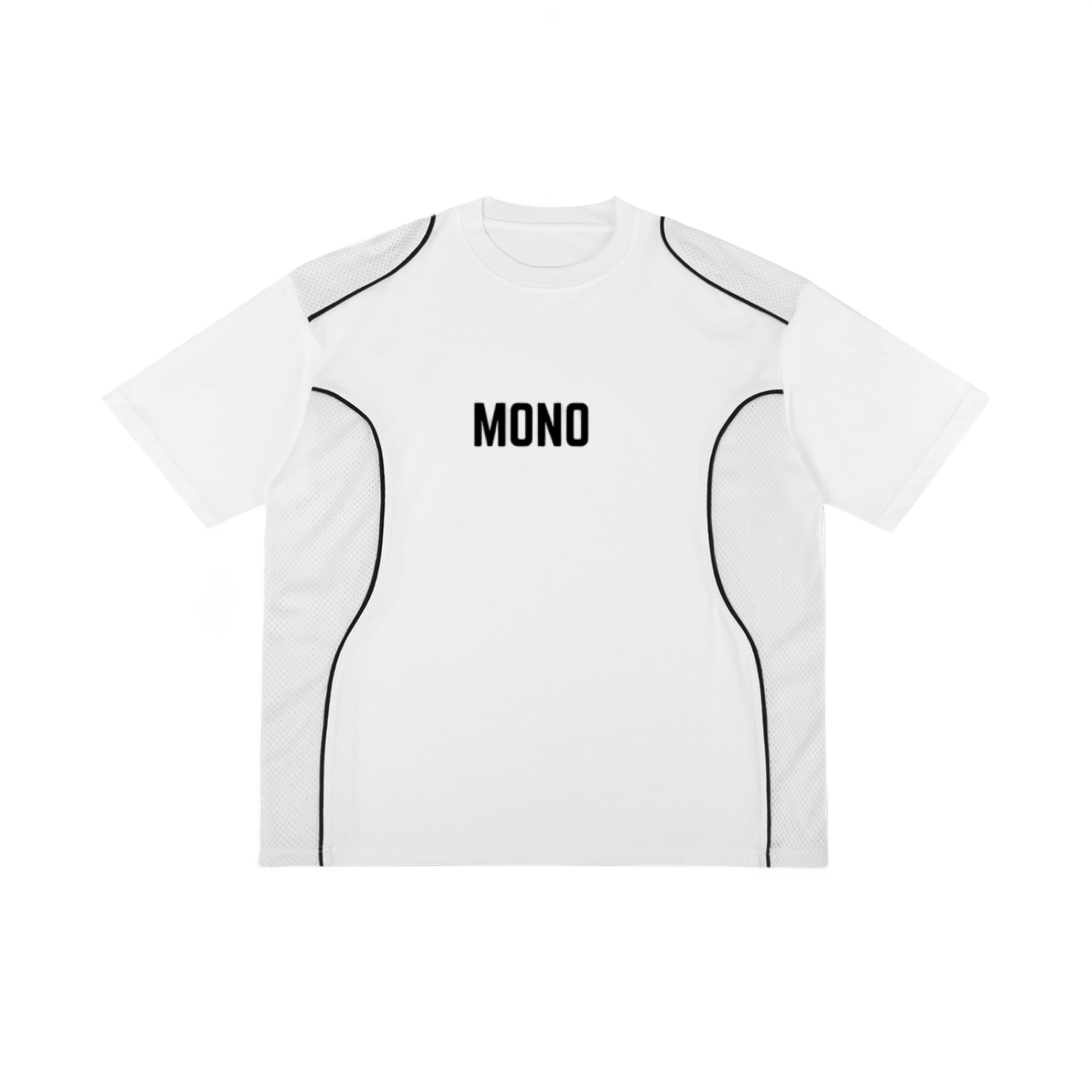 MONO Contrast Piped Panel T-Shirt