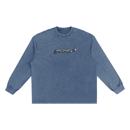 Snow Washed Frayed Edge T-Shirt