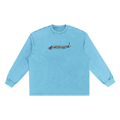 Snow Washed Frayed Edge T-Shirt