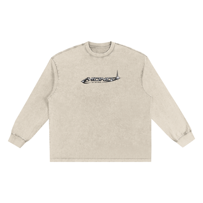 Snow Washed Frayed Edge T-Shirt