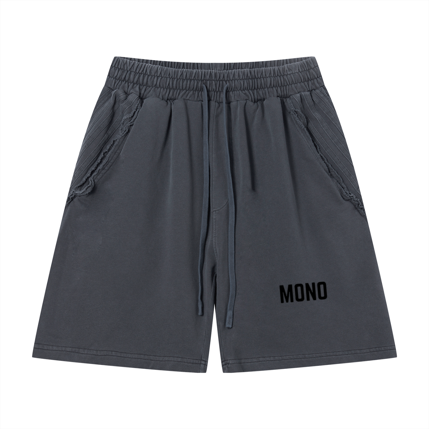 Unisex Vintage Wash Raw Edge Shorts