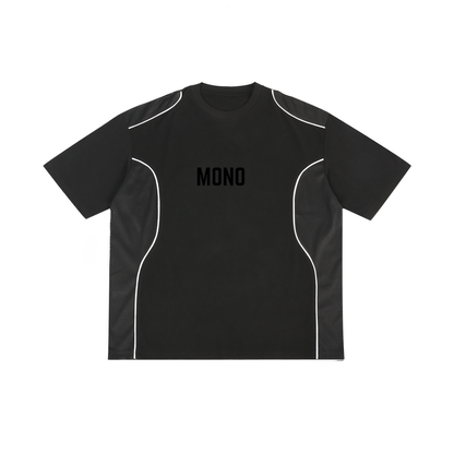 MONO Contrast Piped Panel T-Shirt