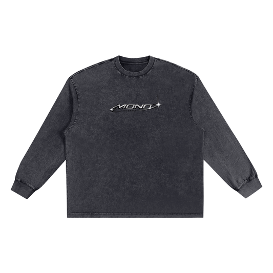 Snow Washed Frayed Edge T-Shirt