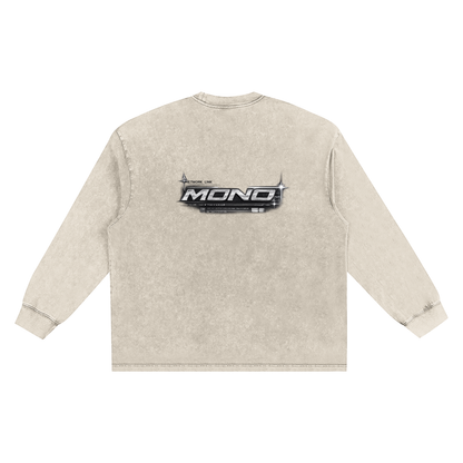 Snow Washed Frayed Edge T-Shirt