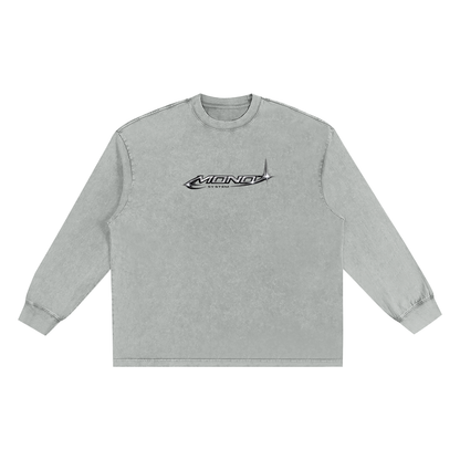 Snow Washed Frayed Edge T-Shirt
