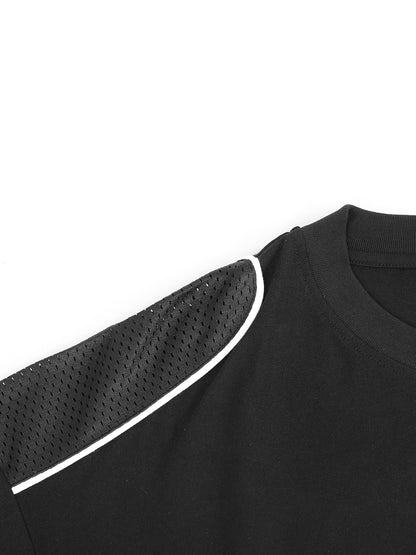 MONO Contrast Piped Panel T-Shirt