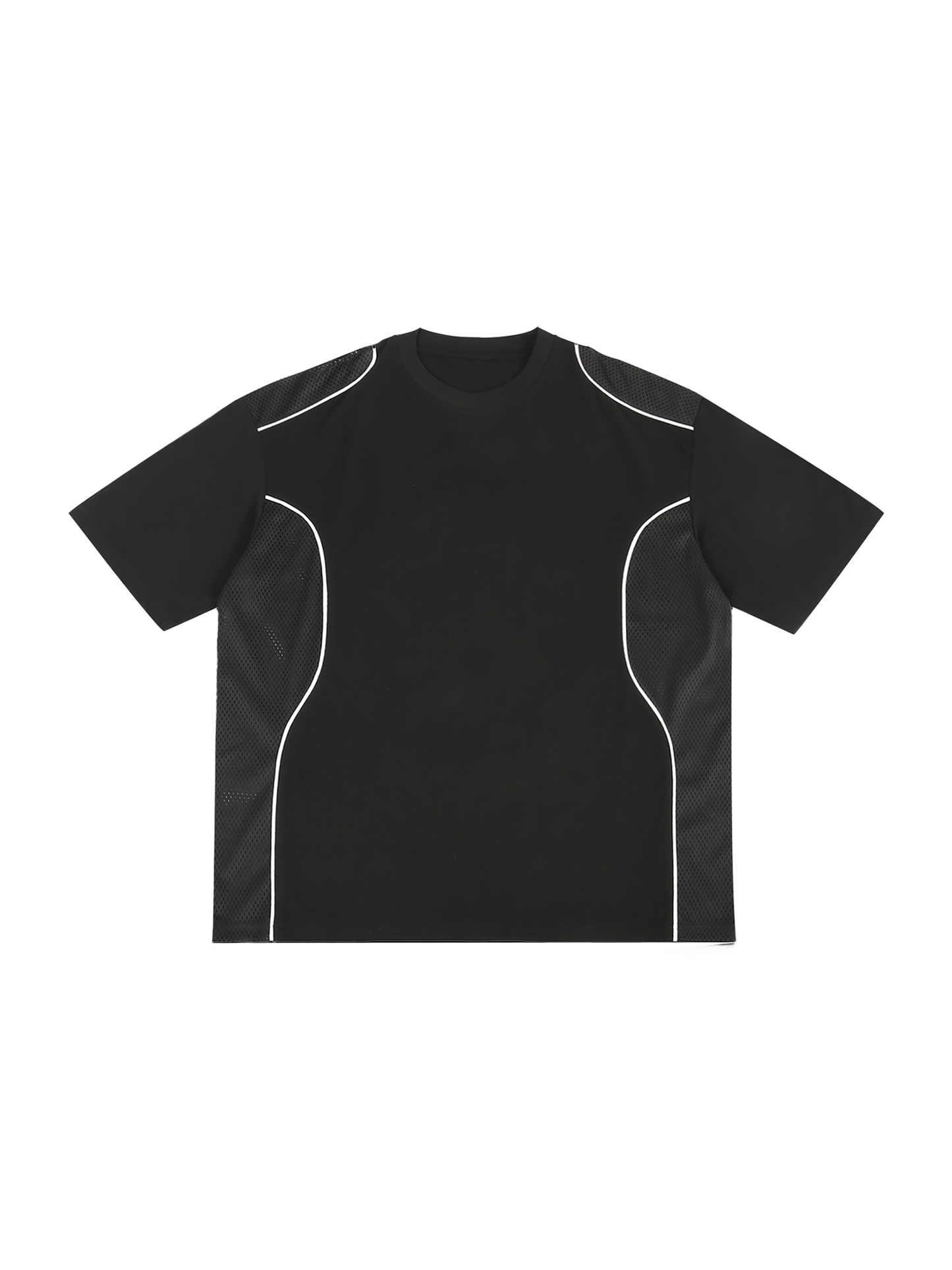 MONO Contrast Piped Panel T-Shirt