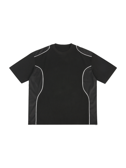 MONO Contrast Piped Panel T-Shirt
