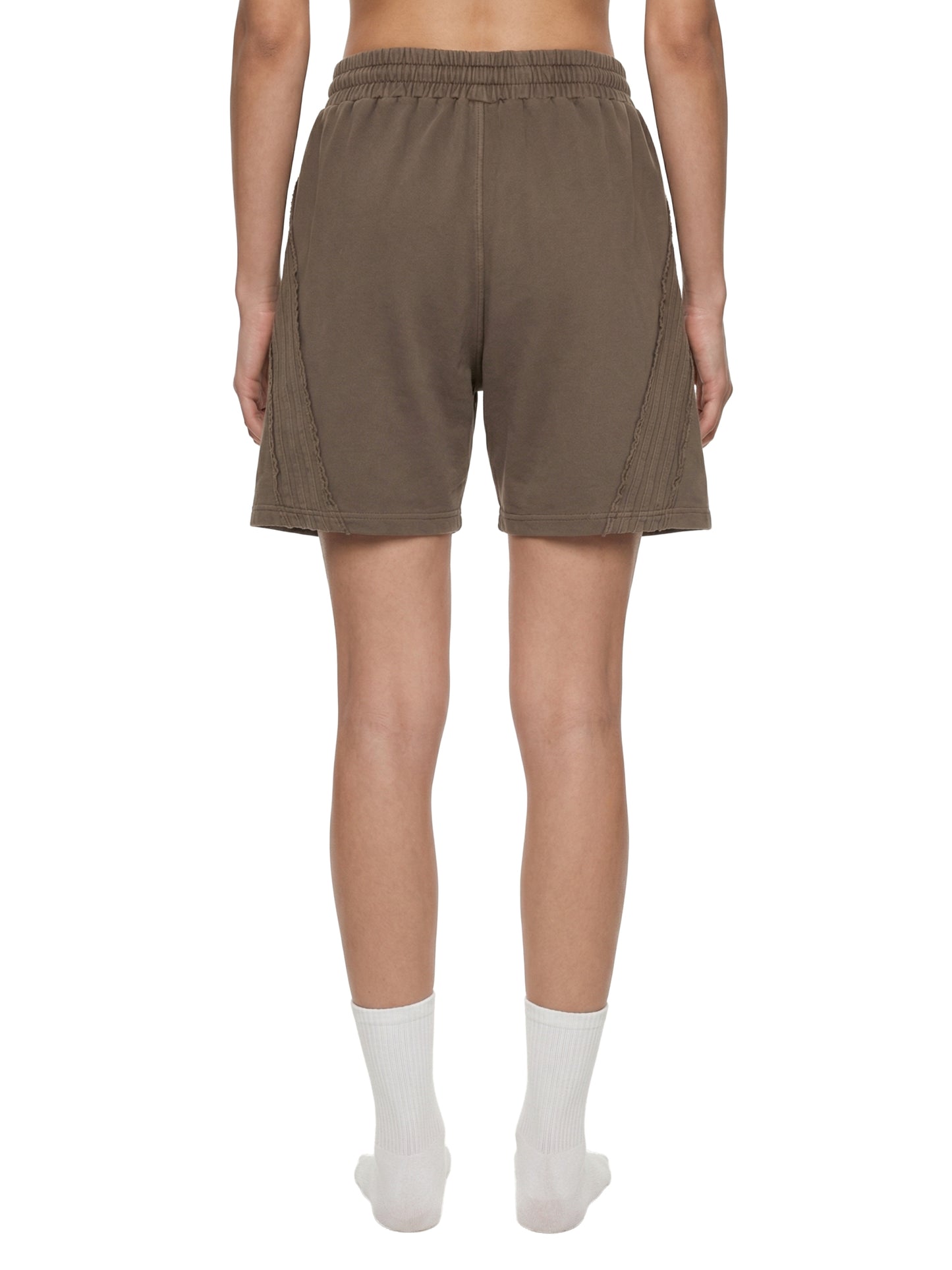 Unisex Vintage Wash Raw Edge Shorts